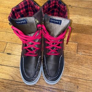 Sperry Top- Sider Acklins Olive Nylon High Top Size 10